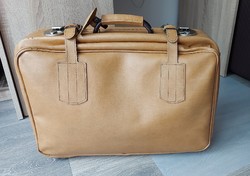 Old retro suitcase, large travel bag from the 70s