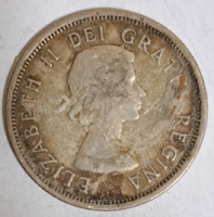 1955. ezüst 25 cent  Kanada (3)