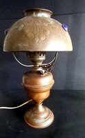 Szecessziós bronz gomba asztali lámpa ALKUDHATÓ