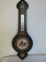 Retro, old wall-mounted leather thermometer. Negotiable!