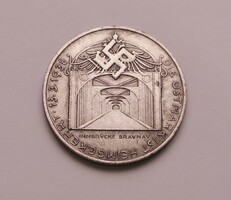 Német náci SS birodalmi emlék érem Hitler arcképével #7