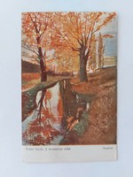 Old postcard 1921 art postcard landscape