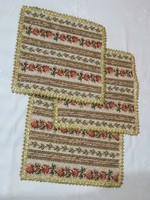 Tablecloths with an antique pattern, 3 pieces in one.