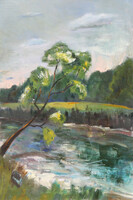 Anna Andruska: riverside landscape