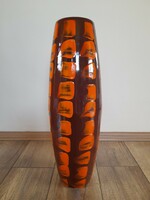 Bonyhádi Lampart retro zománc váza.