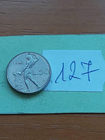 Italy 50 lira 1992 r, vulcano forge, 16.55 mm, stainless steel 127