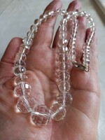 Polished crystal necklace