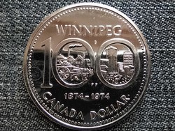 Kanada 100 éves Winnipeg .500 ezüst 1 Dollár 1974  (id41631)