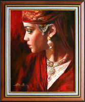 Alim Adilov: Oriental beauty - with frame 62x52 cm - artwork: 50x40cm - 23/4017