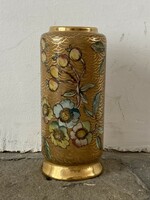 Gyönyörű, dúsan aranyozott Drasche porcelán váza
