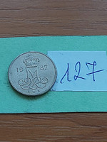 Denmark 10 öre 1987 copper-nickel, ii. Queen Margaret 127