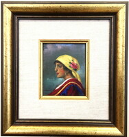 Németh: girl with a headscarf /nicely framed/