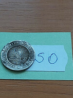 Belgium belges 5 centime 1862 i. King Leopold, copper-nickel so