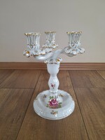 Herend pbr rose pattern candle holder