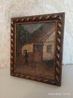 Antique painting from the attic
