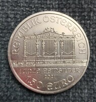 Silver coin, 1 ounce, wiener philharmonic.