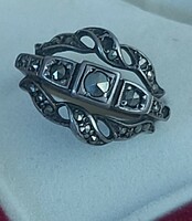 Női ezüst gyűrű, vintage, szép állapotban.
