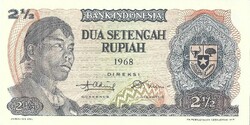 2,5 rupia rupiah 1968 Indonézia UNC