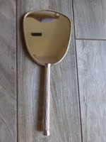 Elegant old metal hand mirror (30.8x12.8 cm)