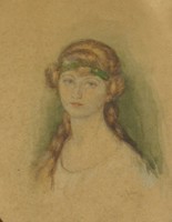 Csík Jolán (1887-) : Lány portré