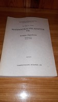 BME Villamosmérnöki kar - Matematikai feladattár VII. komplex függvénytan 1991