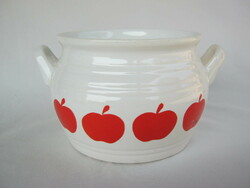 Granite ceramic apple-shaped sugar bowl