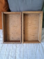 2 darab vintage fa fiók