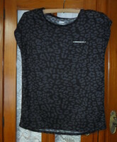 Women's short-sleeved T-shirt: black, patterned (ergee)