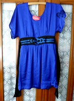 Women's one-piece dress, royal blue