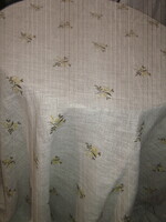 Beautiful beige floral elegant woven tablecloth