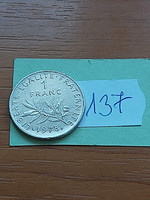 French 1 franc 1978 nickel 137