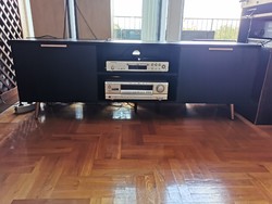 Black and gold TV stand for sale