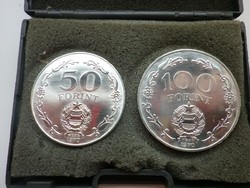 1970 felszabadulás 50+100 forint ezüst érmepár