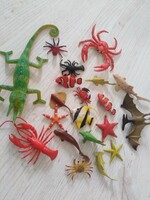 Plastic - sea creatures / set of 20