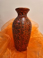 Tófej kerámia váza