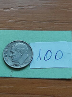 Usa 10 cent dime 1965 franklin d. Roosevelt, copper-nickel 100