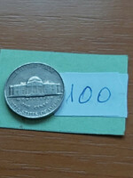 Usa 5 cents 1964 / d, thomas jefferson, copper-nickel 100