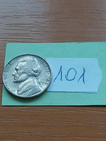 Usa 5 cents 1964 / d, thomas jefferson, copper-nickel 101