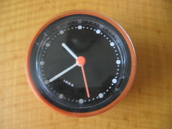 Retro orange suction cup Ikea clock