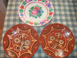 Ceramic wall plates 3 pieces in one