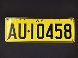 Régi Nyugat Ausztrál autó rendszámtábla