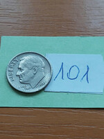 Usa 10 cent dime 1965 franklin d. Roosevelt, copper-nickel 101
