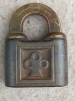 Antique brass padlock from 1950.