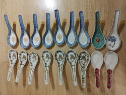 Chinese decorative porcelain spoon ft/pc