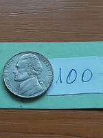 USA 5 CENT 1998 / P, Thomas Jefferson, Réz-nikkel  100