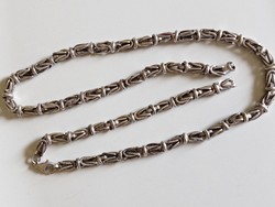 Very attractive men's silver king chain /torn/