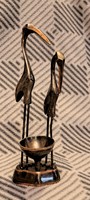 Bronz íbisz, madaras fém szobor (M4047)