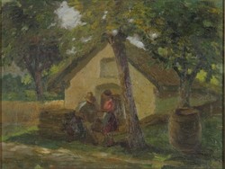 Magyar festő 1970 körül : Borospince
