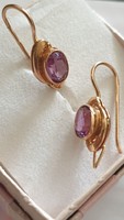 Beautiful amethyst stone earrings 14k (last announced!)
