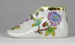 1N763 Viktória mintás Herendi porcelán cipő kiscipő